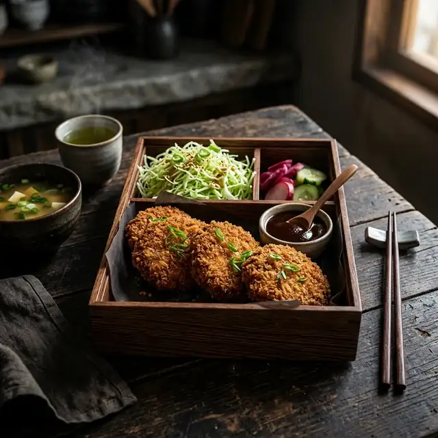 menchikatsu frito crujiente comida japonesa en trujillo